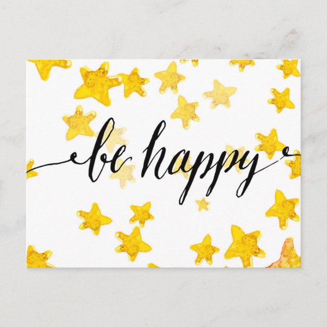 Be Happy 3 Postcard (Front)