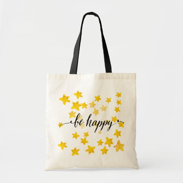 Be Happy 3 Tote Bag (Front)
