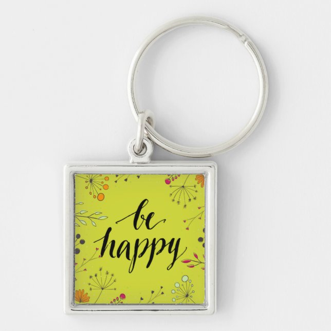 Be Happy 5 Key Ring (Front)