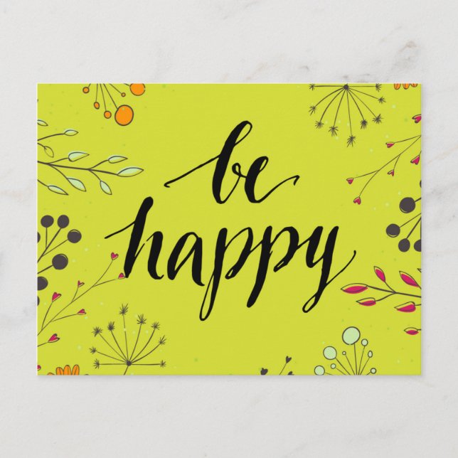 Be Happy 5 Postcard (Front)