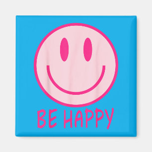 Be Happy 70s 80s nk Smile Face Happy Smiling Face Magnet