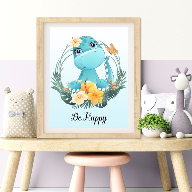 Be Happy Animal Nursery Wall Art (Be Happy Animal Nursery Wall Art)