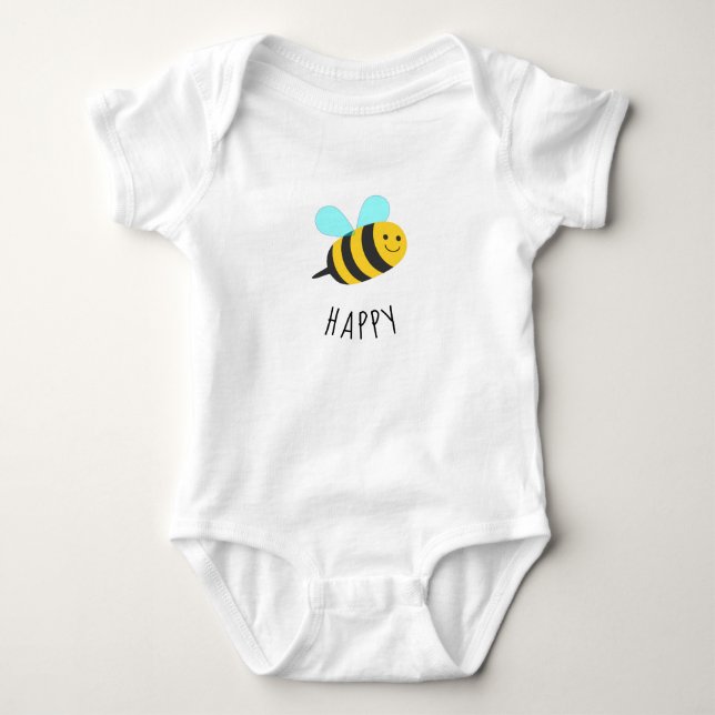 Be Happy Baby Bodysuit (Front)