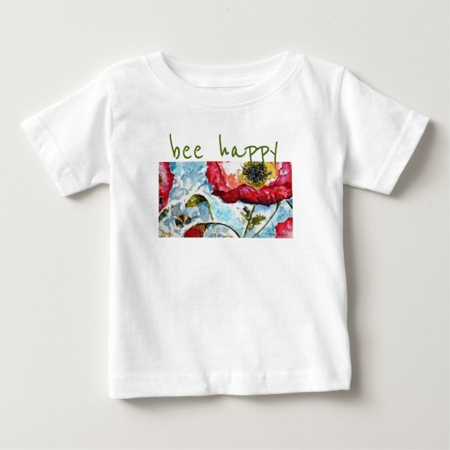 Be Happy Baby Romper T-Shirt (Front)