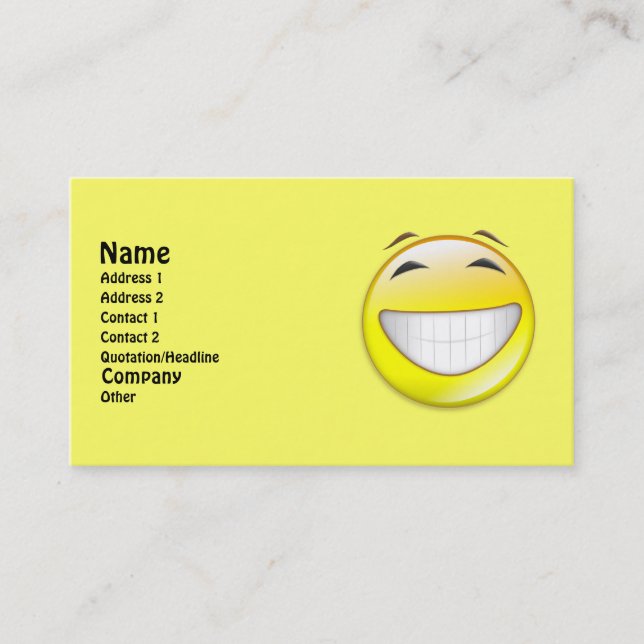 Be Happy Business Card (Front)