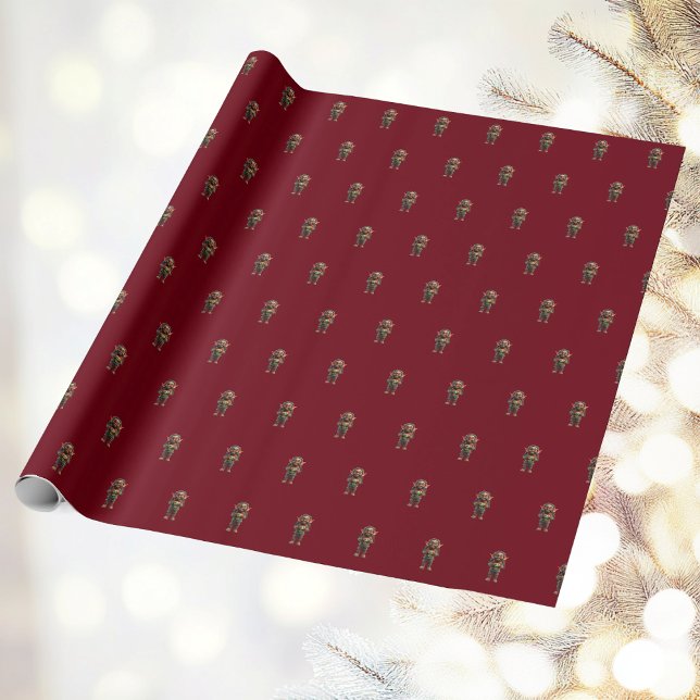 Be Happy Christmas Elf Wrapping Paper (Creator Uploaded)
