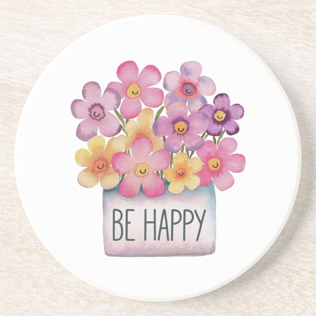 Be Happy Coaster (Front)
