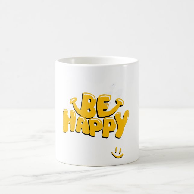 Be Happy Coffee Mug (Center)