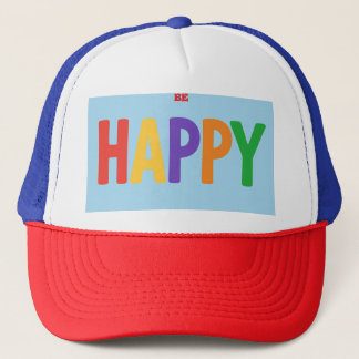 Be Happy Colourful Lettering Cap – Positive Vibes