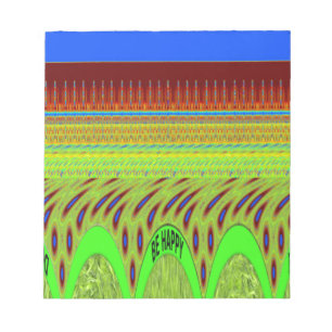 Be Happy Colourful Polka Dot Motif Gift Notepad