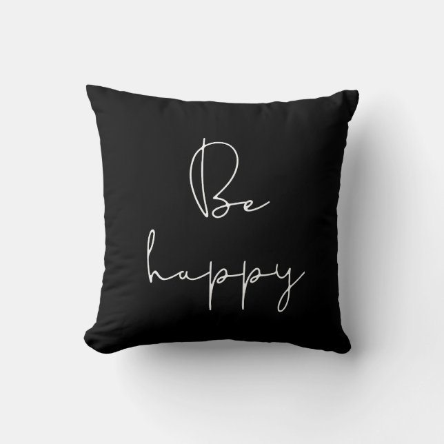Be happy cushion (Front)