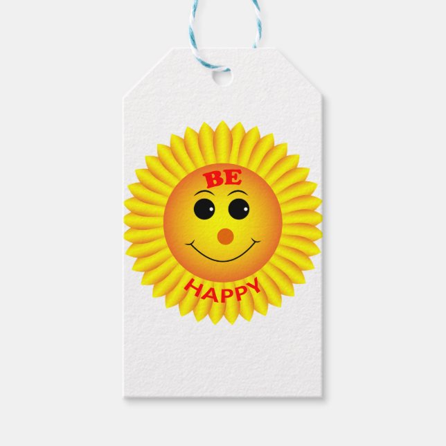 Be Happy Gift Tags (Front)