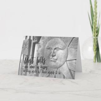 BE HAPPY Greeting Card