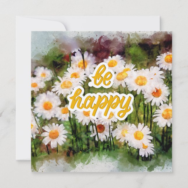 Be Happy Greeting Card (Front)