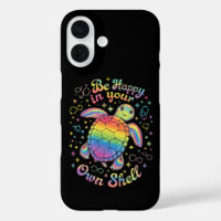 Be Happy In Your Own Shell Rainbow Turtle Autism
