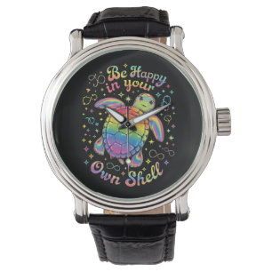 Be Happy In Your Own Shell Rainbow Turtle Autism Watch