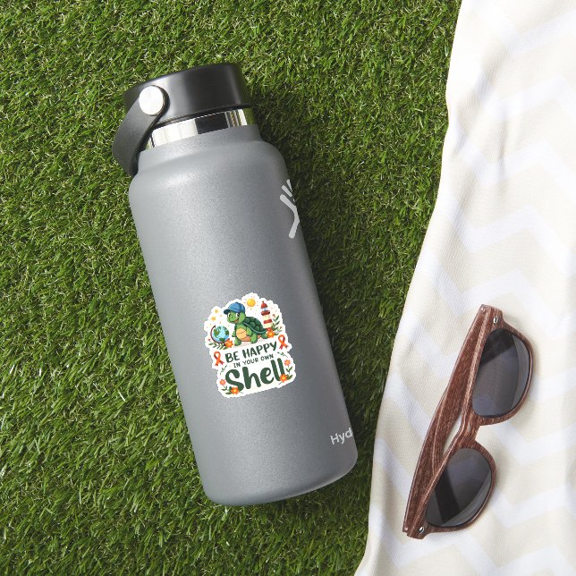 Be Happy In Your Own Shell Turtle Autism Awareness (HydroFlask Insitu)