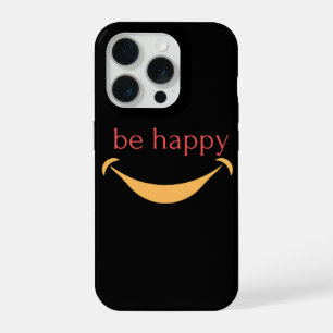 Be happy iphone 15 pro case aesthetic smile design