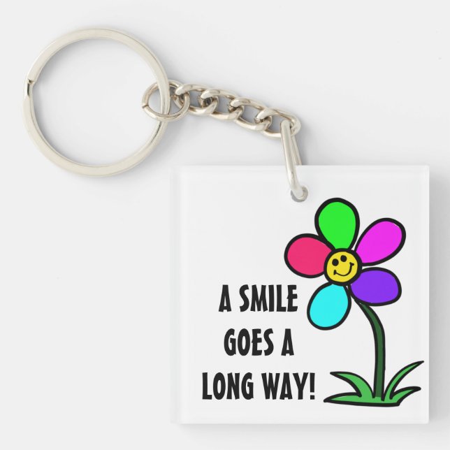 BE HAPPY KEY RING (Front)