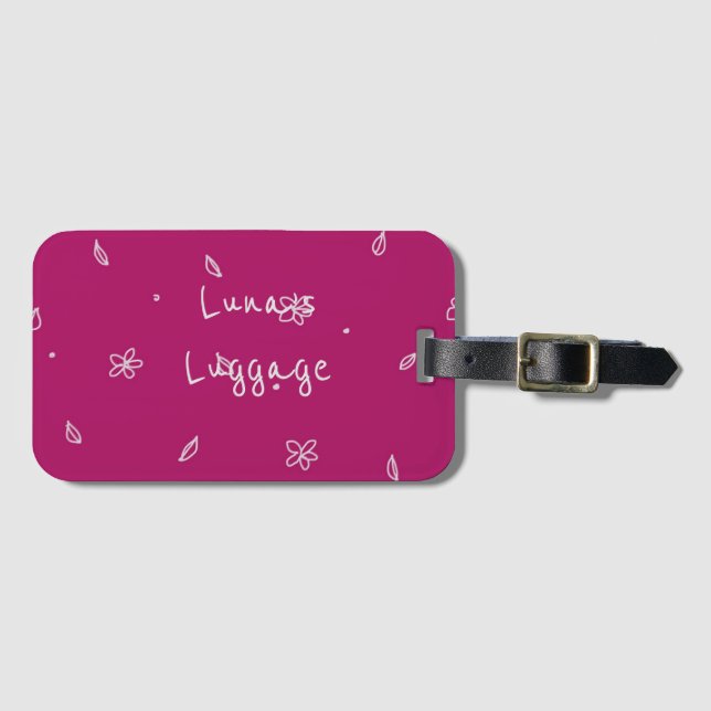 Be Happy Luggage Tag (Front Horizontal)