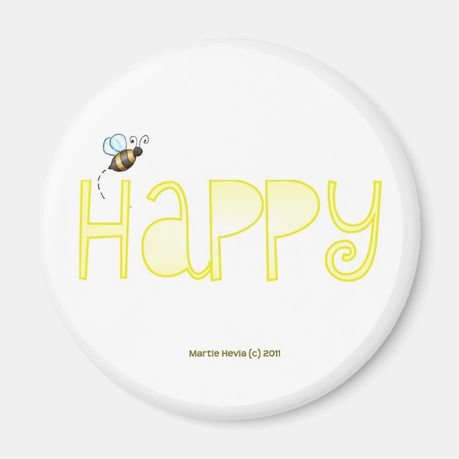 Be Happy Magnet (Front)