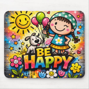 Be Happy Mousepad