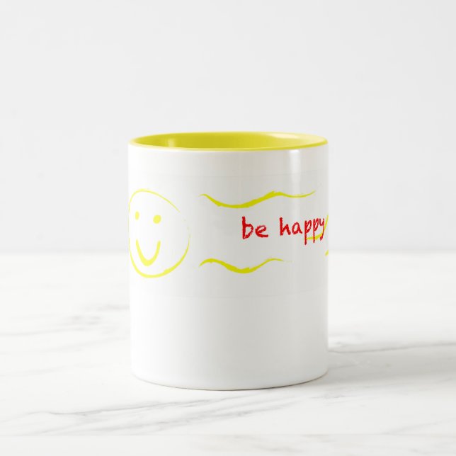 "be happy mug (Center)