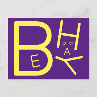 Be Happy Postcard