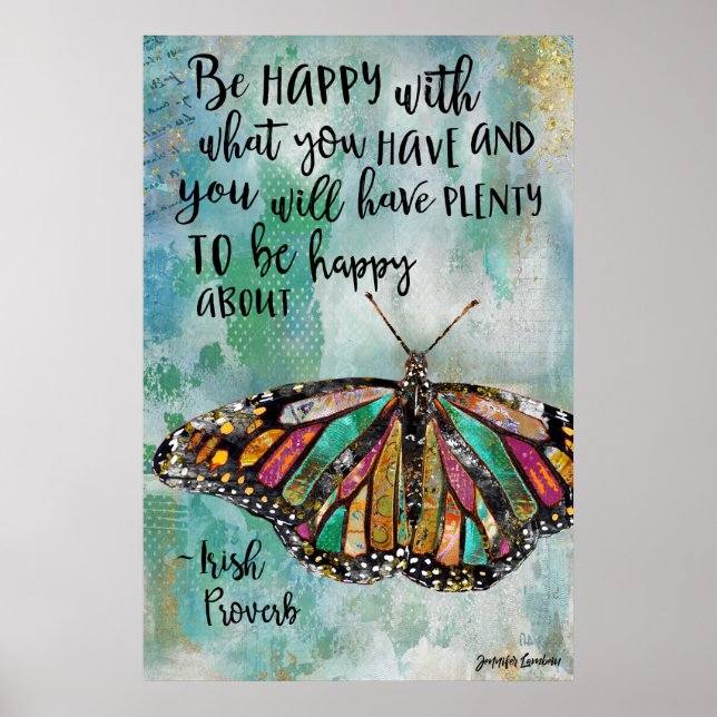 Be Happy Poster (Front)