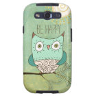 Be Happy Retro Bohemian Owl