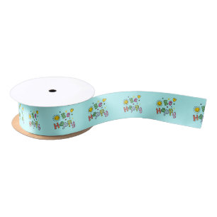 BE HAPPY SATIN RIBBON