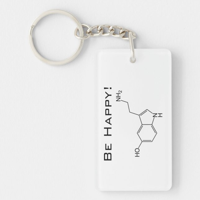Be Happy! Serotonin Key Ring (Front)