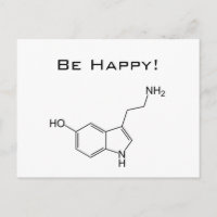 Be Happy! Serotonin Postcard
