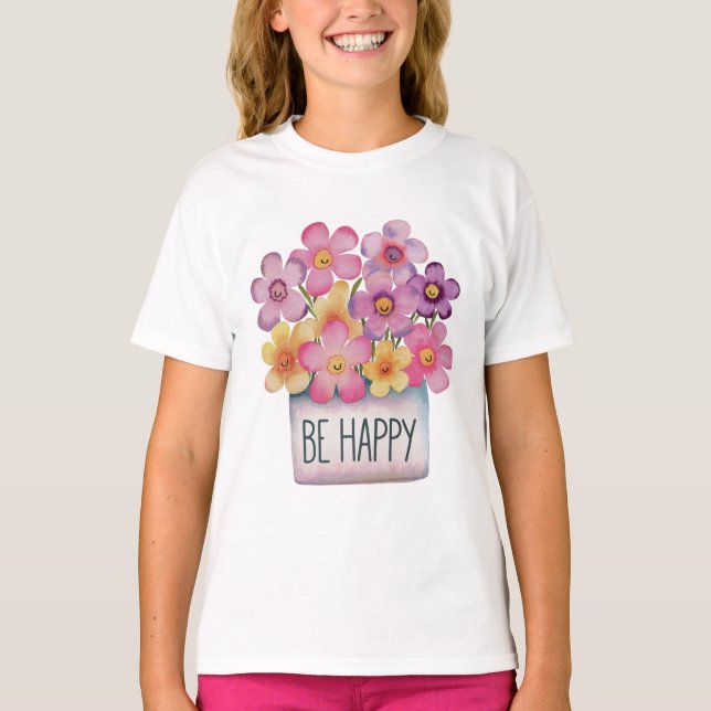 Be Happy T-Shirt (Front)