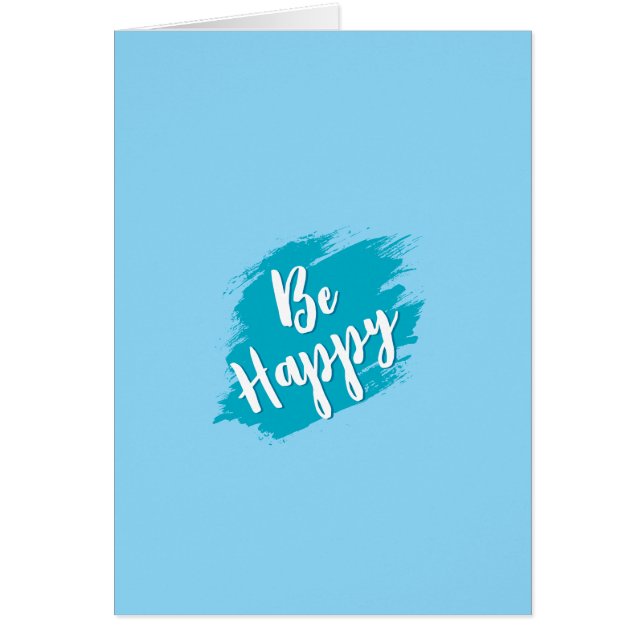be happy text (Front)
