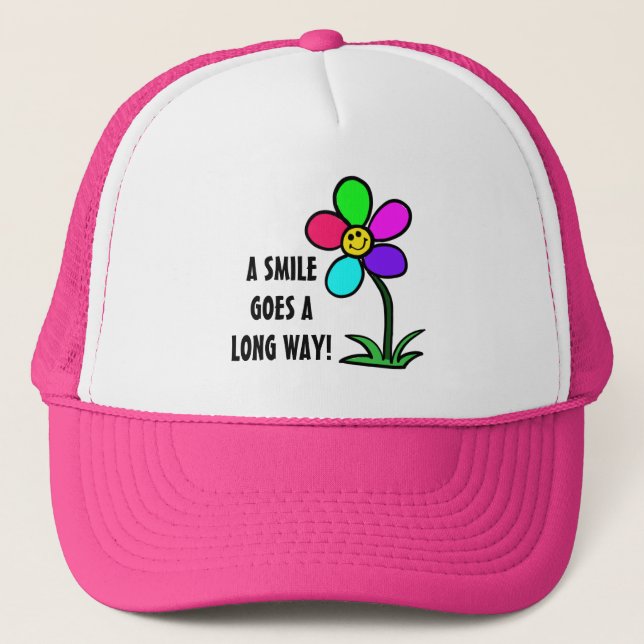 BE HAPPY TRUCKER HAT (Front)