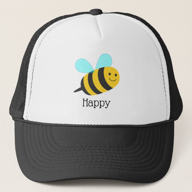 Be Happy Trucker Hat (Front)