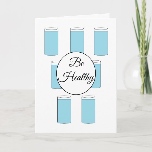Be Healthy: Blank Card (Front)