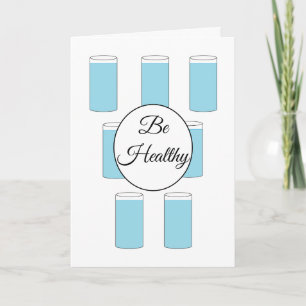 Be Healthy: Blank Card