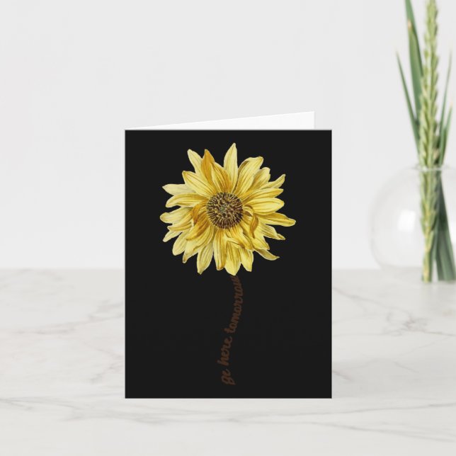 Be Here Tomorrow' Suicide Prevention Awareness 1  Card (Front)