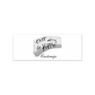 Be Hippie Thunder_Cove Bar Rubber Stamp