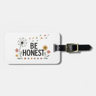 Be Honest Floral Luggage Tag   Pink Yellow Green 