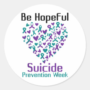 Be Hopeful Suicide Prevention Awareness Week 2022  Classic Round Sticker