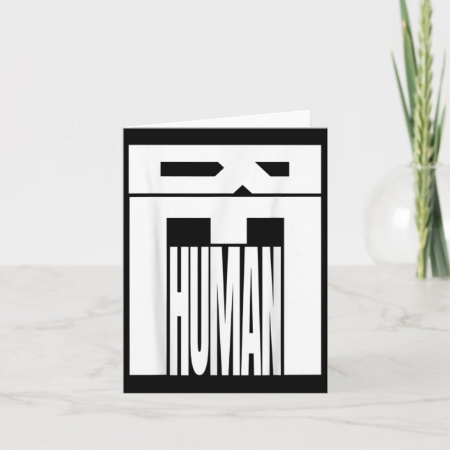 Be Human Shirt _ Equality &amp; Kindness S _ Aware Card (Front)