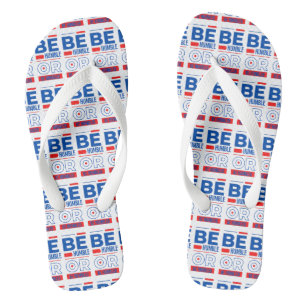 Be Humble Or Be Humbled White Unisex Jandals