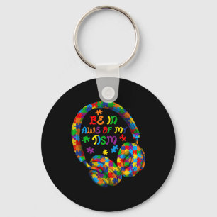 Be In Awe Of My tism Autism Awareness Month Puzzle Key Ring