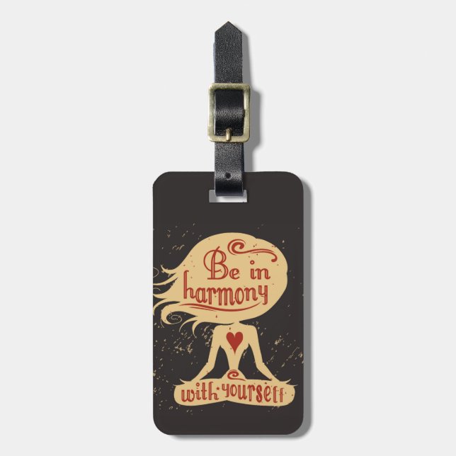 Be In Harmony With Yourself 2 Luggage Tag (Front Vertical)