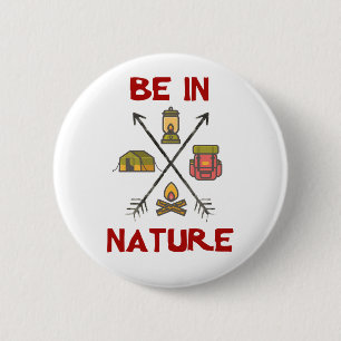 Be In Nature 6 Cm Round Badge