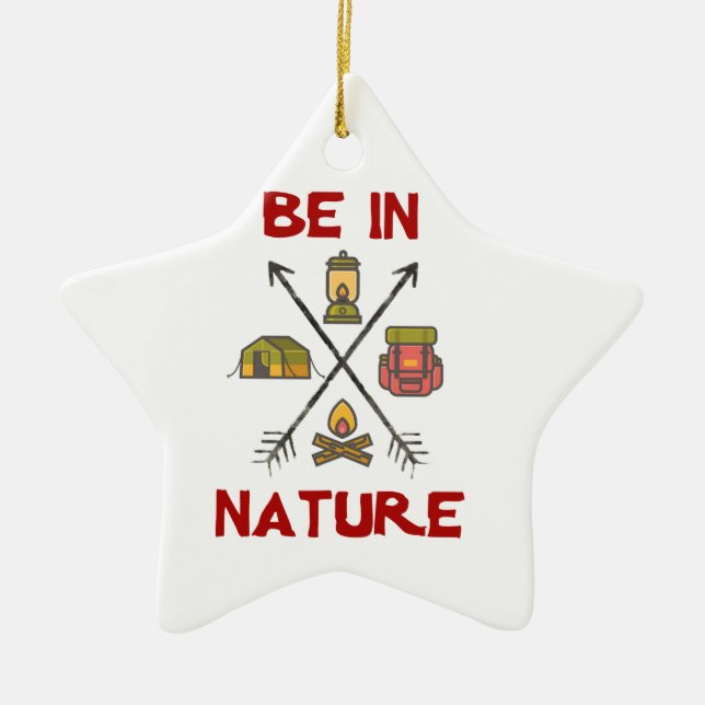 Be In Nature Ceramic Tree Decoration (Front)