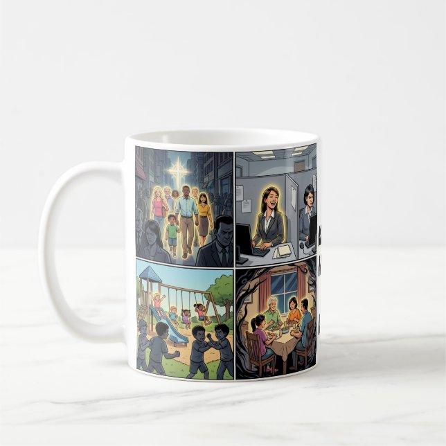 Be In Not Of Comic  Coffee Mug (Left)